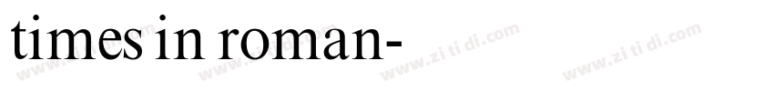 times in roman字体转换